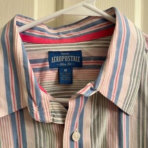 Aeropo slim fit striped shirt